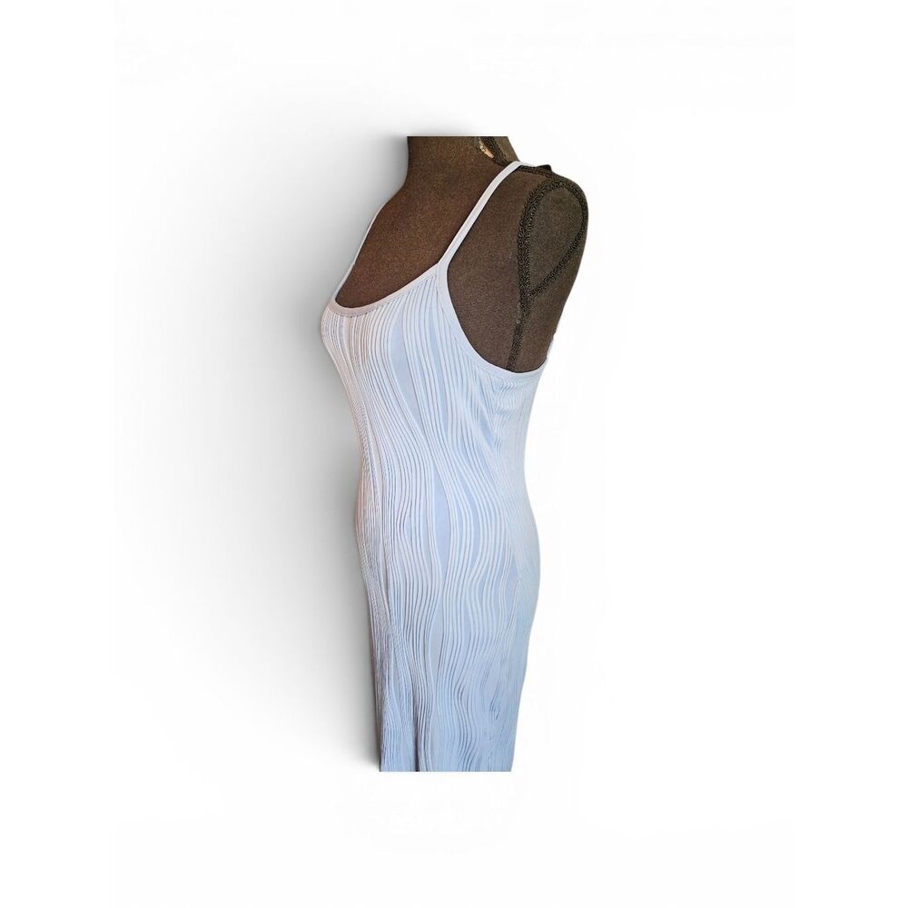 PRETTYGARDEN Light Blue Knit Bodycon Maxi Midi Dress Size Small - Picture 3 of 8